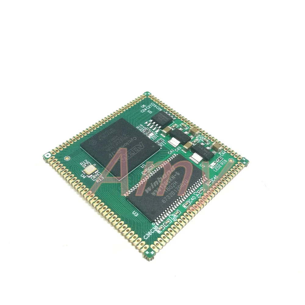 

AC608, FPGA core board, stamp hole, EP4CE22/EP4CE15/EP4CE10 fully compatible.