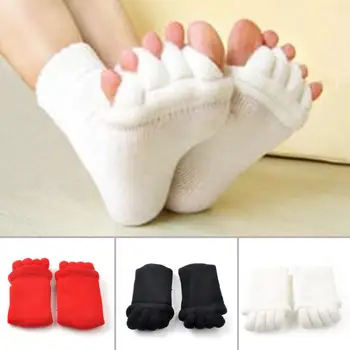 

Novelty Design Casual Five Toe Socks Massage Separator Foot Pain Relief Soft Health Women Stretch Tendon Relieve Socks