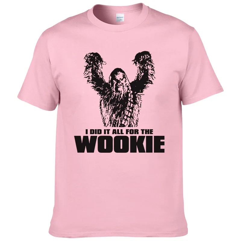 Star Wars Chewbacca Head Chewy Wookie Футболка Мужская хлопковая футболка с коротким рукавом топы мужская одежда Wookiee европейский размер#190