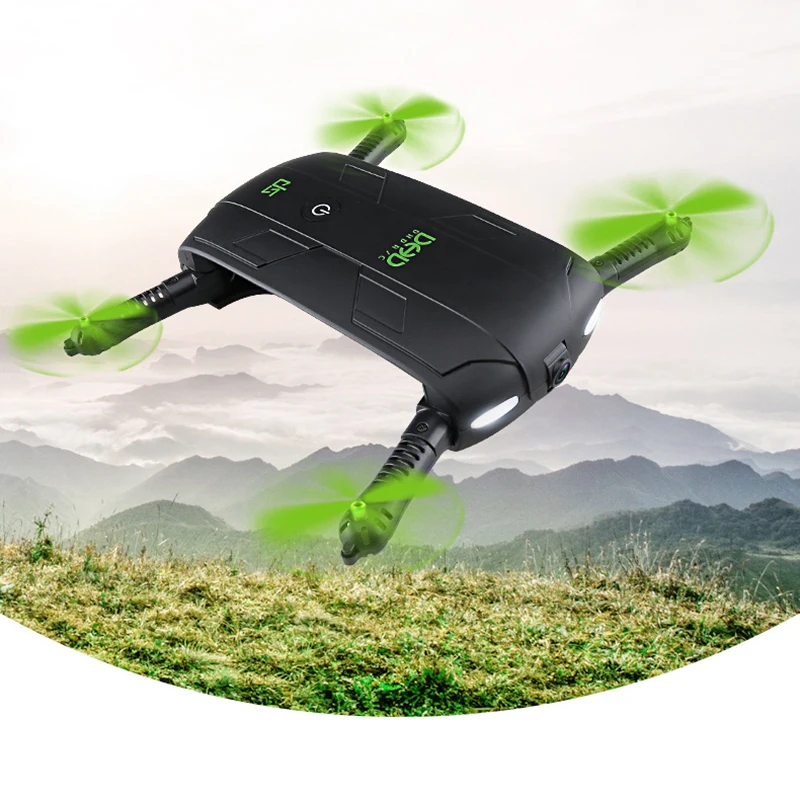 

DHD D5 Selfie Drone With Camera Foldable Pocket Rc Drones Phone Control RC Helicopter Fpv Quadcopter Mini Aircraft for Best Gift