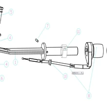 Throttel рулевое управление части для hidea HD3.5FHS для двигателя до