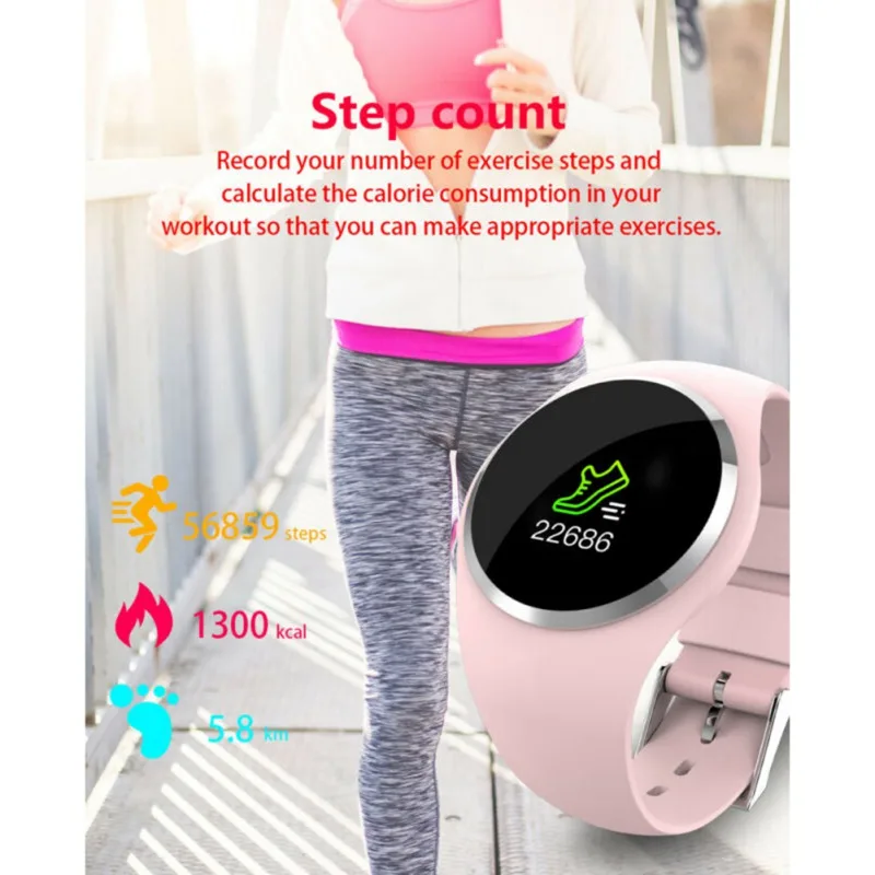 

2019 Q1 Color Screen Smart Watch IP68 Waterproof Heart Rate Sleep Health Monitoring Sports Wristband Smart Watch