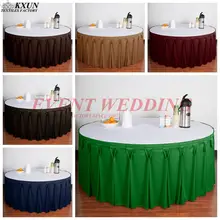 Изящная Толстая скатерть для стола плинтус Банкетный Свадебный стол юбка событие, фестиваль украшения