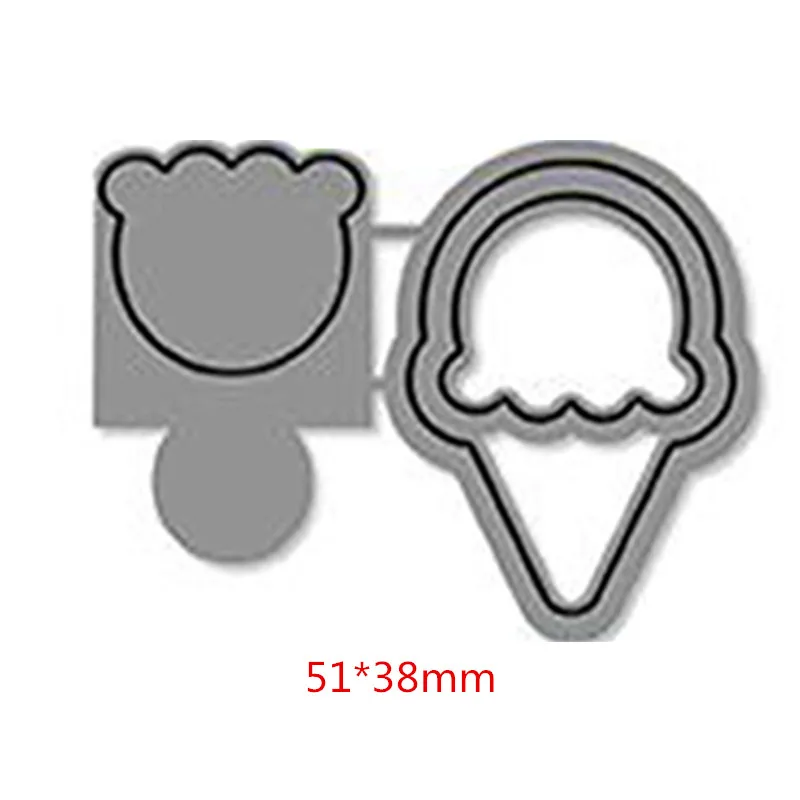 

Ice-cream Metal Cutting Dies for Scrapbooking DIY Card Album Embossing Card Making Paper Decor New 2019