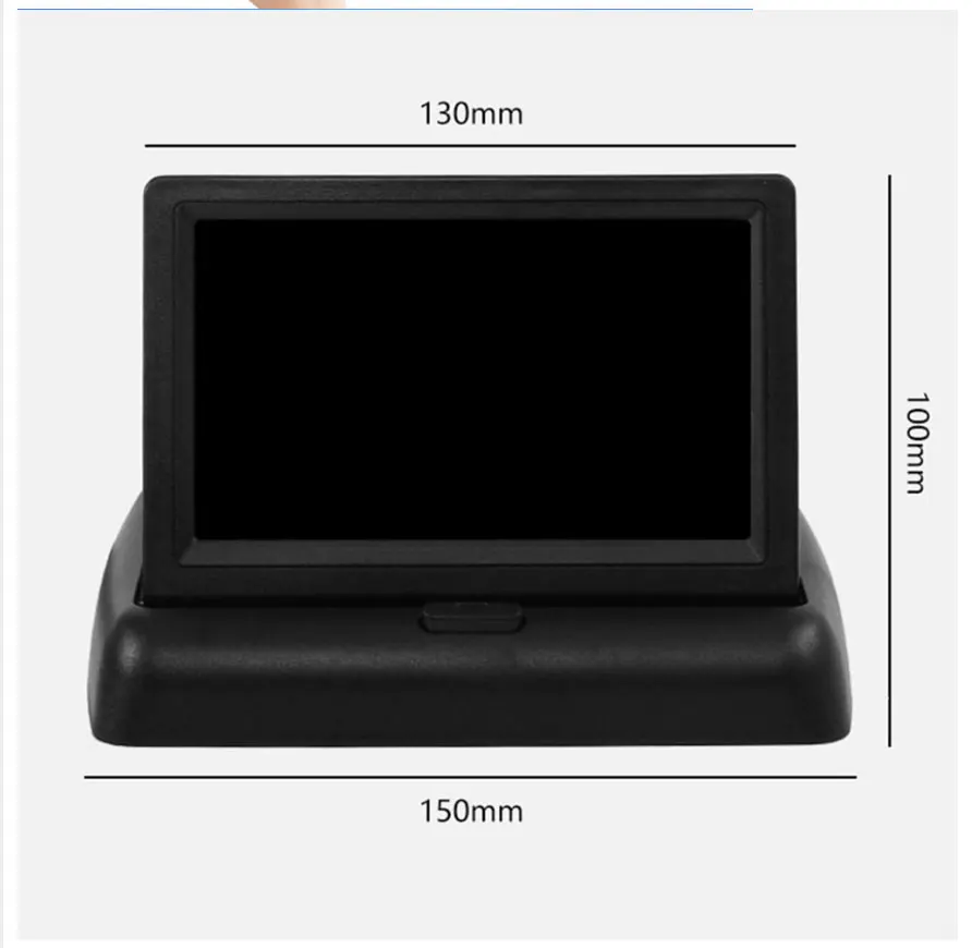 AZGIANT HD 4 3 дюймовый TFT LCD экран складной Автомобильный Обратный ЖК монитор камера