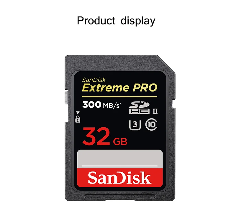 Sandisk camera 128 Гб карта памяти 64 ГБ флеш-карта Экстремальная Pro sd-карта 32 Гб Высокая скорость до 300 МБ UHS-II