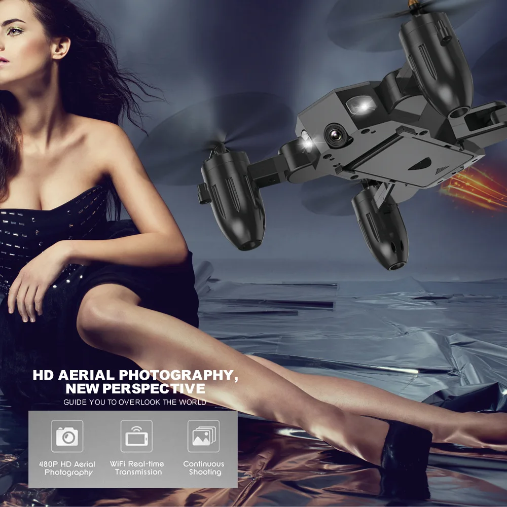 

FQ777 FQ36 2.4G Mini WiFi FPV with 480/720P HD Camera Altitude Hold Mode Real-time Foldable RC Drone Quadcopter
