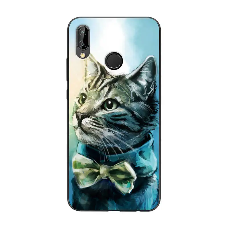 Анимация кошка собака животных рисунком чехол для huawei Nova 3e 5 84 &quotмягкий