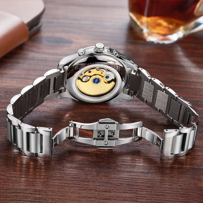 DOM мужские часы от ведущего бренда класса люкс водонепроницаемые Механические мужские деловые часы reloj hombre marca de lujo мужские часы M-812D-7M