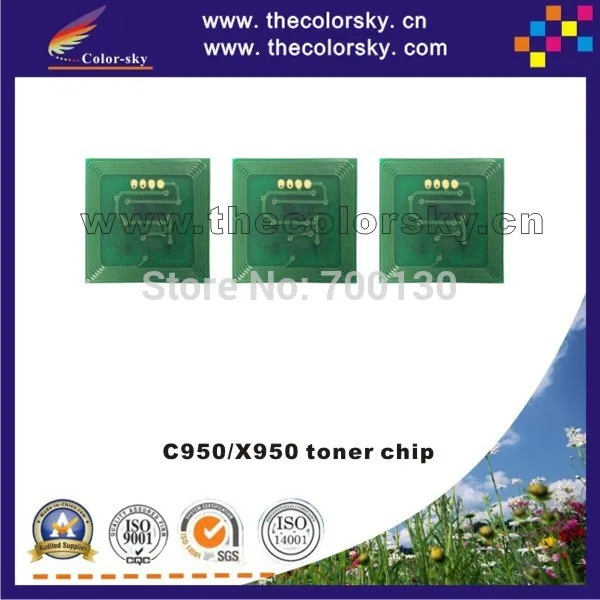 4PCS/Lot Compatible Toner Cartridge Reset Chip for Lexmark C950/X950 Toner C950X2KG C950X2CG