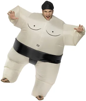 

Halloween Inflatable Sumo Suits Wrestler Costume Outfits Fat Man Airblown Sumo Run Color Run Marathon Cosplay Purim Kids Adults