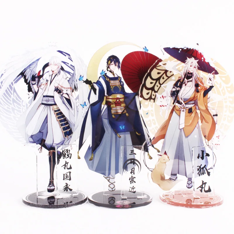 Touken Ranbu Online акриловый брелок Kogitsunemaru Tsurumaru Kuninaga Mikazuki Munechika футболка с забавным мультипликационным принтом «llaveros porte ключах подарок