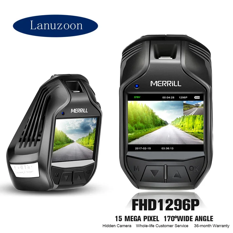 Dash Camera In Car Video Camera Full HD Wifi Drive Recorder 1296P Car Camera Recorder Night Vision Dual Lens Car DVR Dash Cam