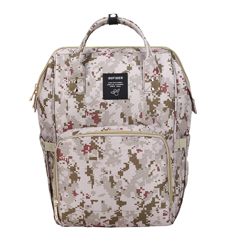 Камуфляжная СЕРИЯ сумка для беременных Портативная сумка для подгузников сумка большая емкость рюкзак для путешествий сумка для кормления сумка для детской коляски - Цвет: Grey Camo