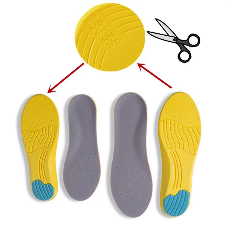 2pcs Memory Foam Orthotic Arch Insert Insoles Shoe Pads Cushion Sport Suppot