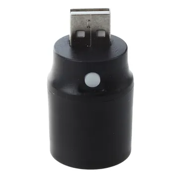 

Black Plastic White Light Press Button USB LED Lamp Torch