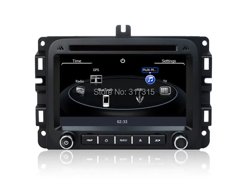 Discount Auto Radio Car DVD Player for Dodge RAM 1500 2014 2015 w/ GPS Navigation Bluetooth TV USB SD MP3 AUX Auto Stereo Video Audio 2