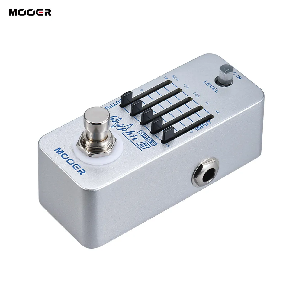 MOOER Graphic B 5 Band EQ Bass Equalizer Effect Pedal True Bypass Full