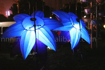 

Free shipment 2.5m 2017 new design hanging inflatable flower