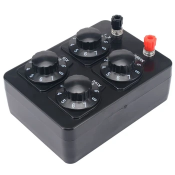 

HOT 0-9999 Ohm Simple Resistance Box Precision Variable Decade Resistor Teaching Instrument