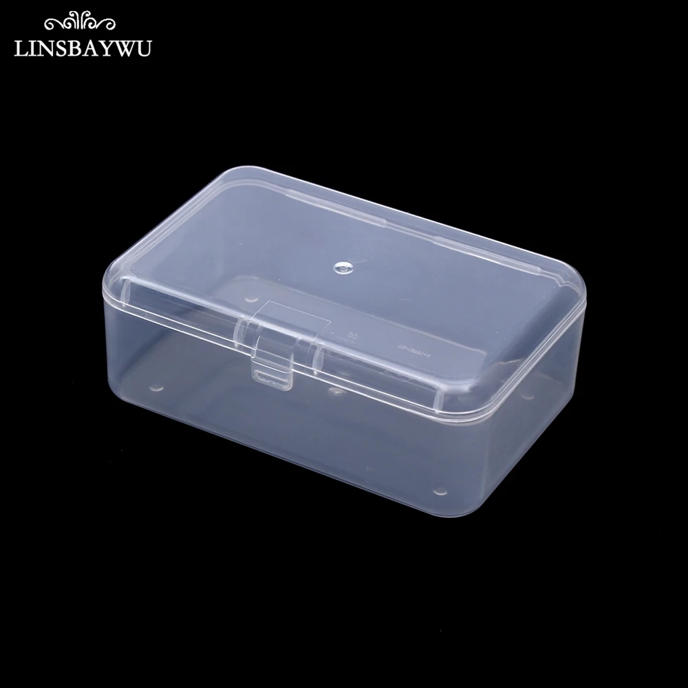 

Transparent Screw Sewing Tools Storage Box Clear Square Multipurpose Display Case Top Toolbox Electronic Plastic Container Box