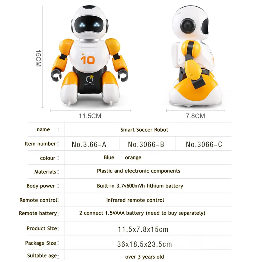 Футбольные роботы Смарт usb зарядка пульт дистанционного управления битва футбольный робот игрушка пение и танцы Моделирование RC интеллектуальные игрушки