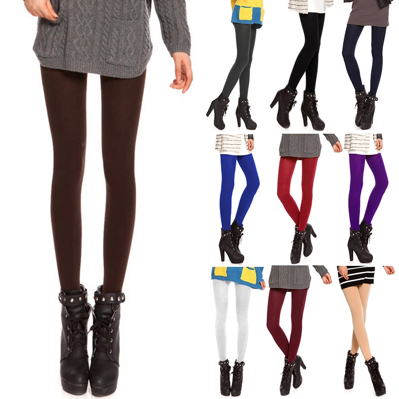 10 Colors Velvet Women Tights 120d Anti Hook Wire Pantyhose Sexy Warm Thin Opaque Footed