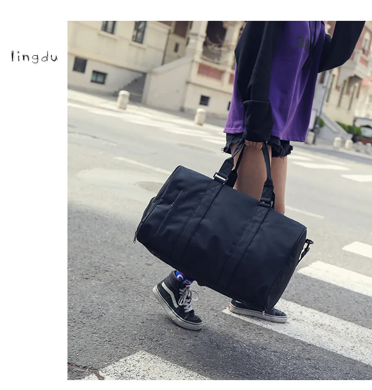 Новая модная женская дорожная сумка в Корейском стиле, повседневная спортивная сумка с обувью, хорошая женская спортивная сумка в
