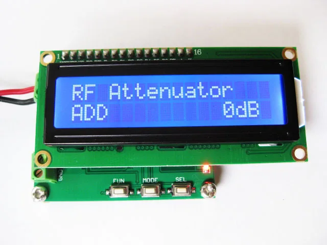

RF power meter 1-500Mhz -80 ~ 10 dBm RF power attenuation values can be set