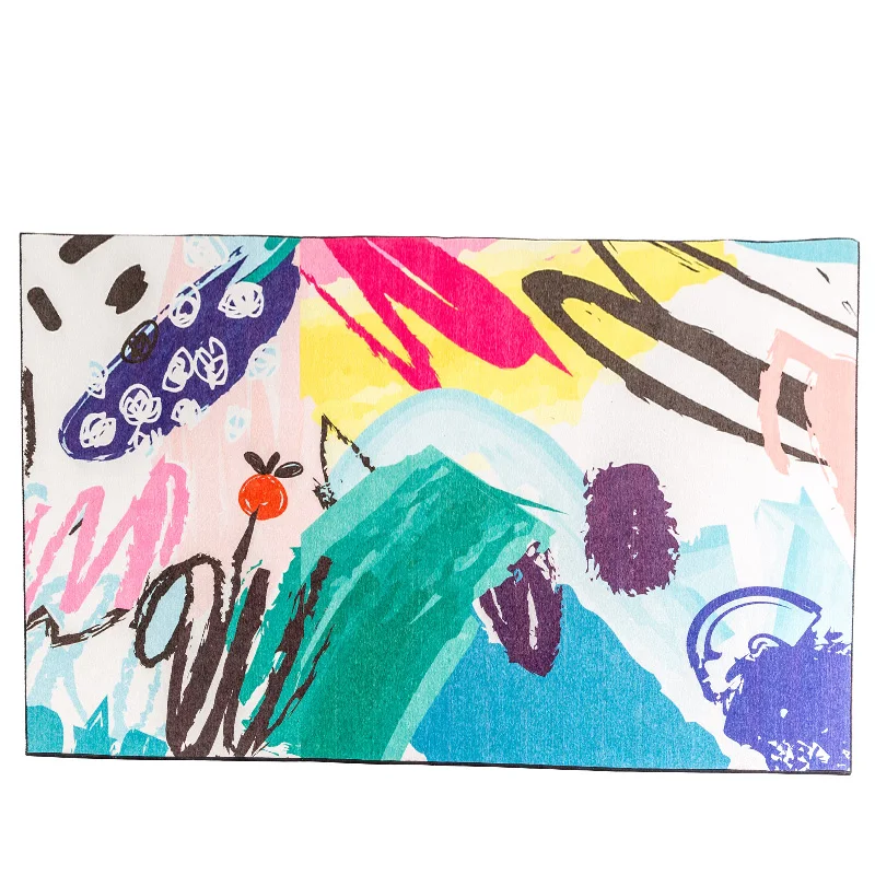 WINLIFE современный яркий ковер с большой площадью, Противоскользящий коврик для гостиной/спальни/отеля, декоративный ковер, моющийся ковер