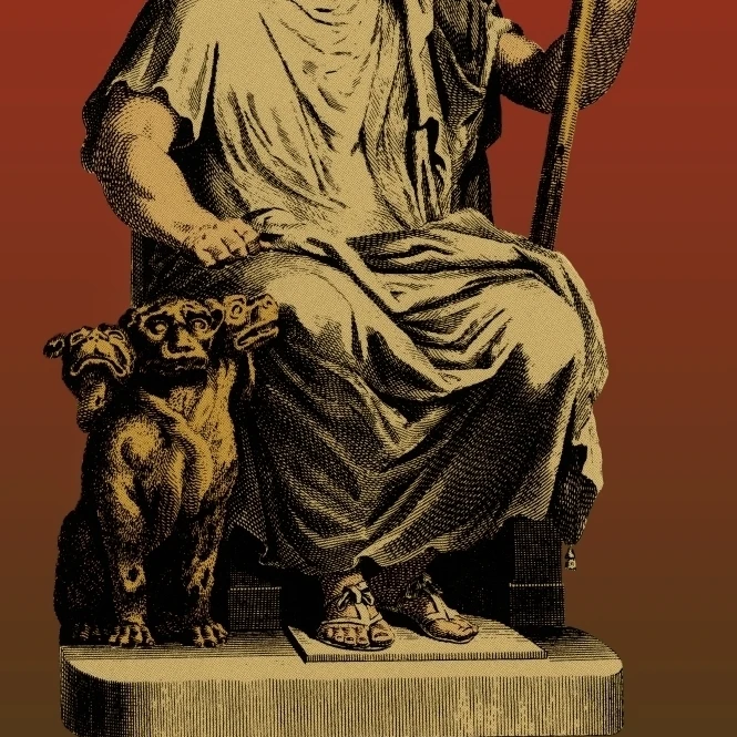 Pluto  Roman God of the Underworld with Cerberus Poster Print by Science Source (24 x 36)