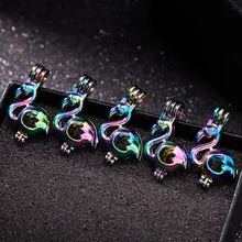 

5 Pcs Fashion 15 Style Animal Pearl Cage Key Pendant Locket Aroma Diffuser Jewelry DIY Making Accessory Necklace Wild Statement