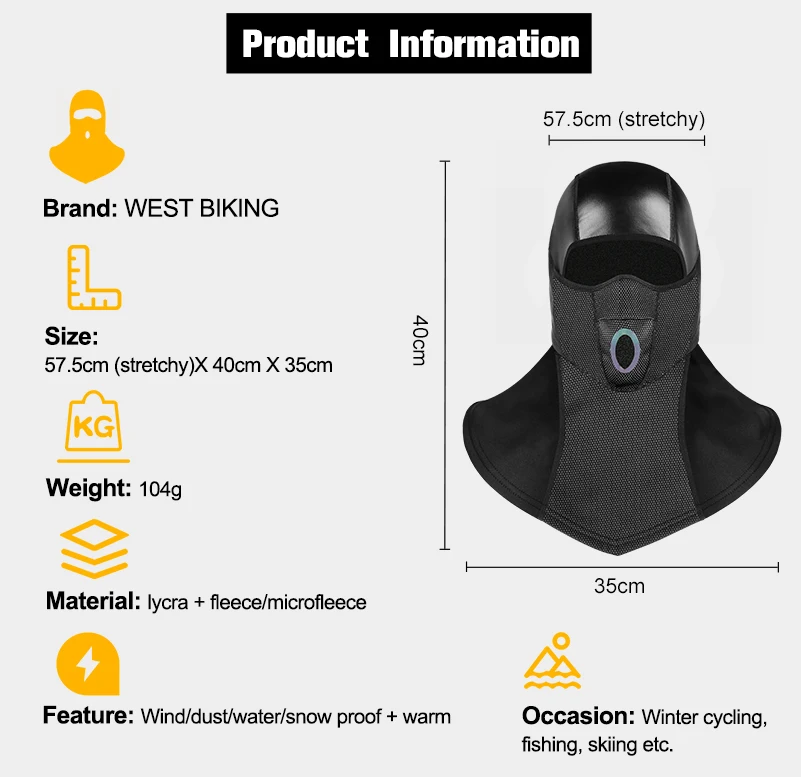 WEST BIKING из искусственной кожи, велосипедная маска, зимняя теплая ветрозащитная велосипедная лицевая маска, Балаклава для катания на лыжах, сноуборде, велосипеде, шлем, шапка, маска