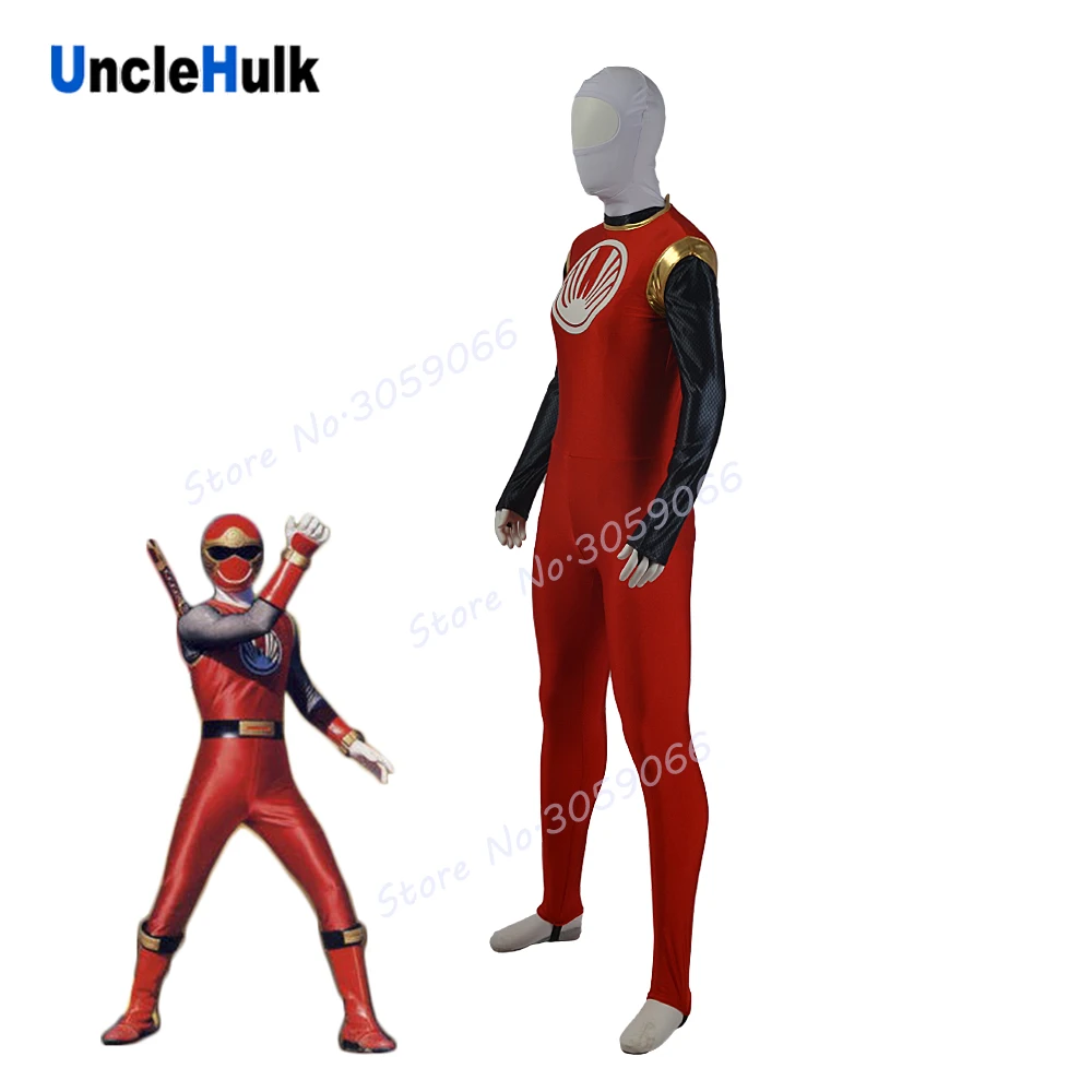 

Yousuke ShiinaAir Ninja Hurricane Red Lycra Zentai Bodysuit Halloween Cosplay Costume | UncleHulk