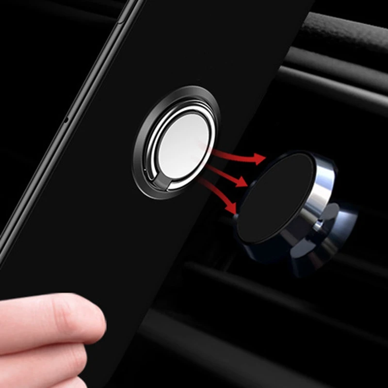 360 Degree Thin Magnet Finger Ring Mobile Metal Phone Holder For Magnetic Smartphone Stand for iPhone X 7 Plus for Samsung S8 360 Degree Thin Magnet Finger Ring Mobile Metal Phone Holder For Magnetic Smartphone Stand for iPhone X 7 Plus for Samsung S8