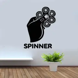 Игра Whirligig Spinner ручной настенный стикер домашний декор из винила для мальчиков Спальня снимает стресс наклейки съемные обои A182