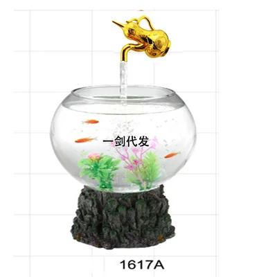 Настольная волшебная лампа для аквариума с подвеской, подвесное украшение для воды, подвесное украшение «Тыква», струящаяся лампа для фонтана
