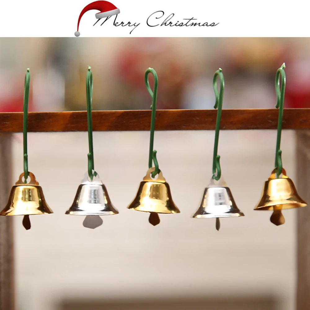 Рождественские маленькие колокольчики игрушки для рождественской елки украшения Санта-Клаус ручной Колокольчик праздничные вечерние DIY комнаты офисный Декор Аксессуары