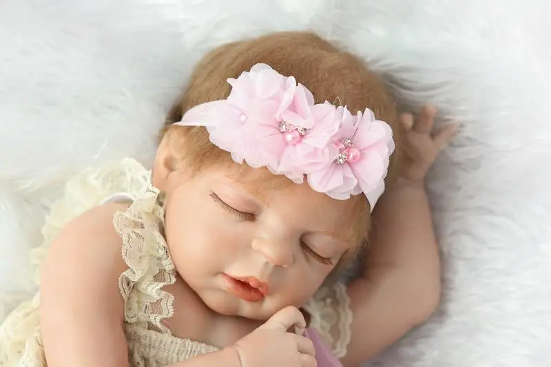 55 см силиконовая кукла Bebe Reborn Girl 22 "реалистичные спящие Детские куклы