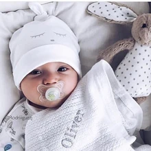 Фирменный Чепчик для сна для новорожденных, шапка для детей, шапка для девочек, шапка для мальчиков, хлопковая шапочка, шапочка для малышей, шапка для малышей