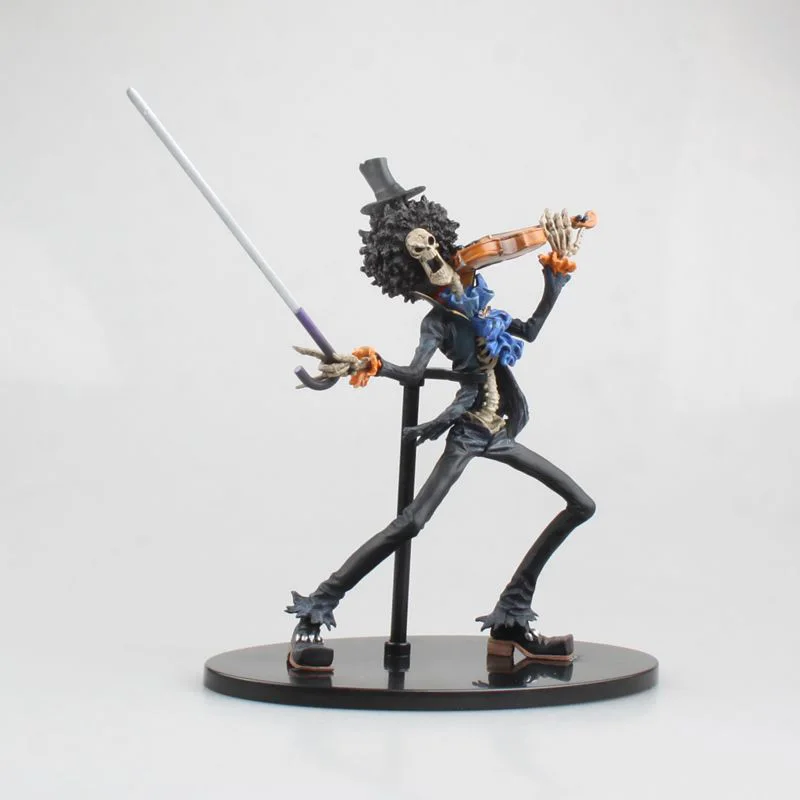 

One Piece Brook Action Figure 1/8 scale painted figure Two Exchanged Head Ver. Franky PVC figure Toys Brinquedos Anime 18CM
