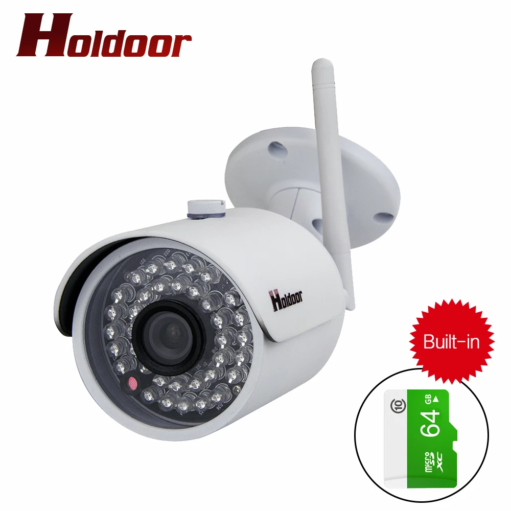 

Waterproof Outdoor wireless ip camera Built in 64GB Memory card 1080P WIFI IP Camera HD Network 2.0MP wifi camera nignt vision