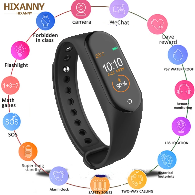 

New M4 Smart Band Wristbands Fitness Tracker Health Heart Rate Blood Pressure Monitor Bluetooth Sports Bracelet PK Mi Band 4 3