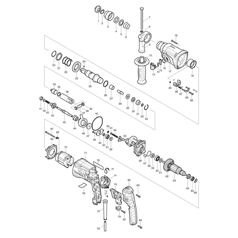 Кулачковый вал Swash подшипник 219014-0 324668-1 Замена для MAKITA HR2470 HR2470T HR2470A HR2470CAP HR2470FT роторный молоток ротор