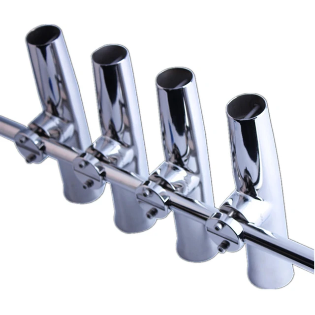 Boat Accessories Polished Fishing Rod Holder Stainless Steel Yacht