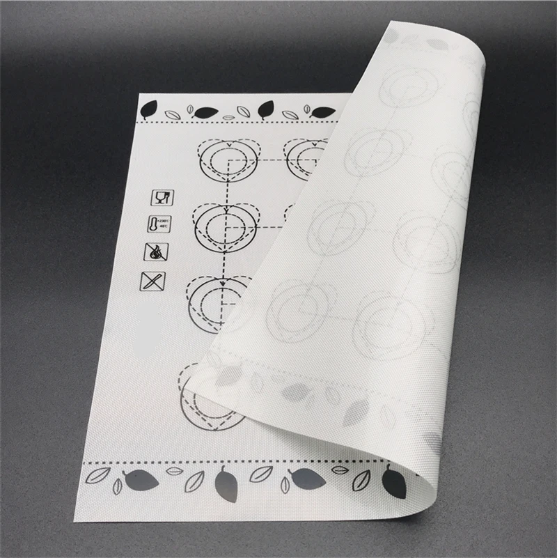 Aomily Silicone Dough Mat Bakeware 29*26cm Macaron 20 Circles Baking Sheet Tray Liner Mat Pastry Oven Pasta Tool Cake Pad
