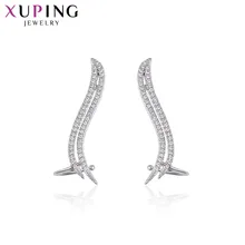 Xuping ювелирные изделия, модные элегантные серьги с родиевым покрытием, серьги-гвоздики для женщин, рождественские подарки, S37-90902