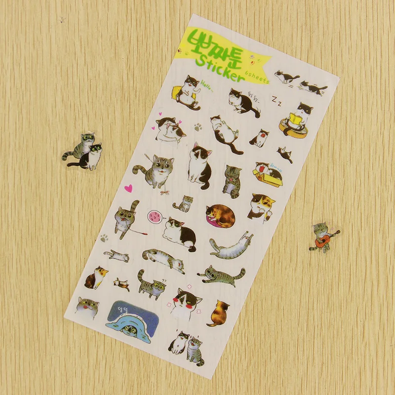 6 шт. декоративный прозрачный дневник из ПВХ|stickers cute|stickers stickersstickers transparent |