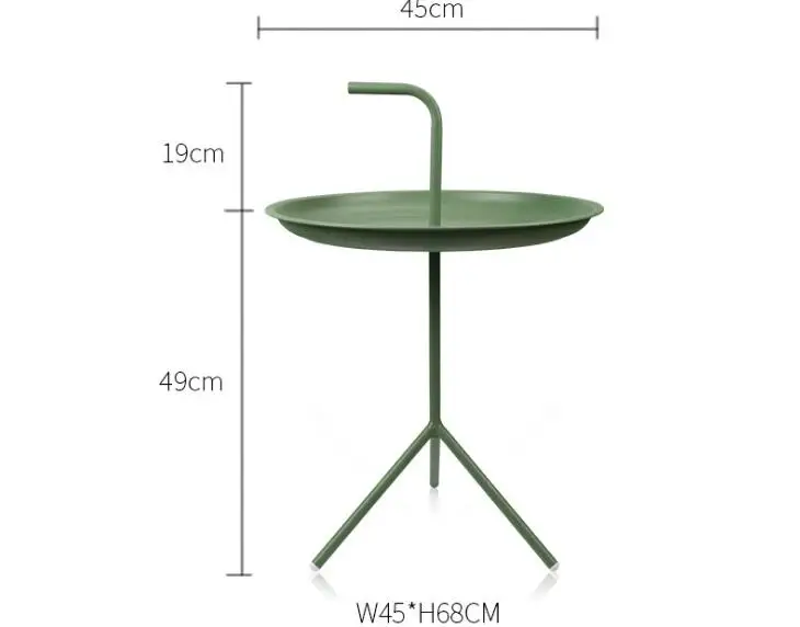 45*68CM Northern Europe tea table Iron side table Bedside table Coffee table