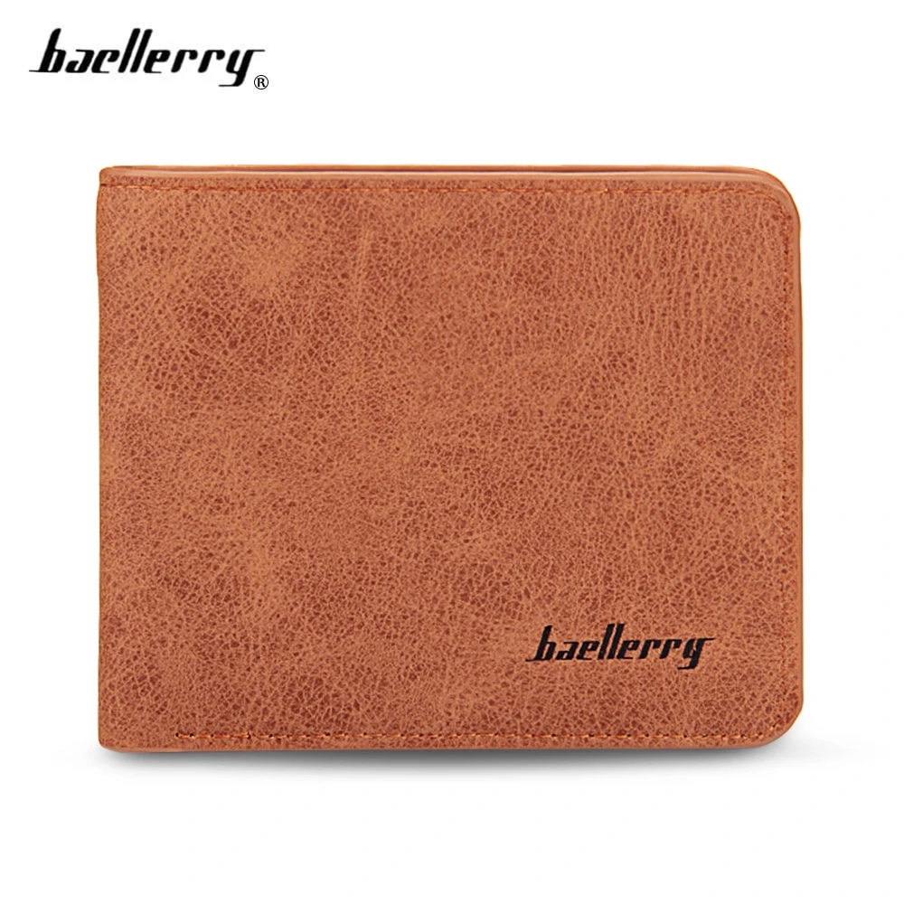 

Hot PU Leather Wallet Fashion Short Bifold Men Wallet Casual Soild Men Wallets Purses Male Wallets Male Solid Vintage Wallts Bag